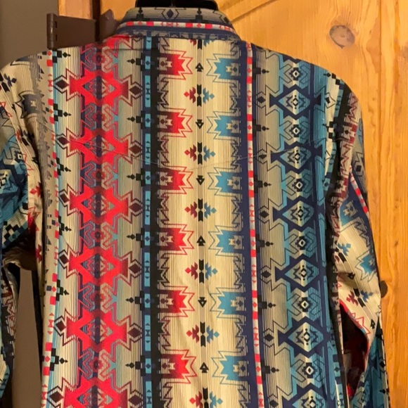 Men’s Wrangler Long Sleeve Pearl-snap Shirt - Picture 4 of 6